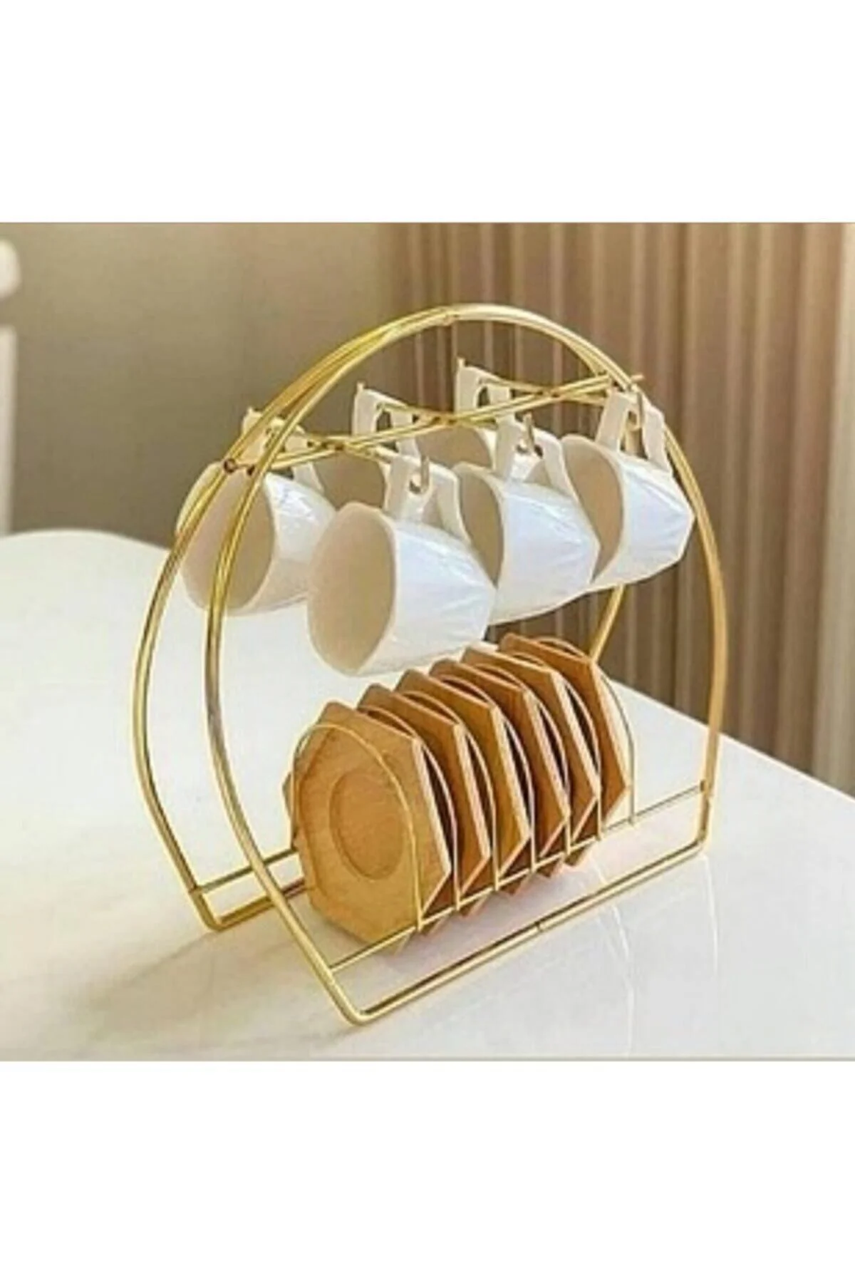 Gold Metal Kahve Fıncan Askı Aparatı
