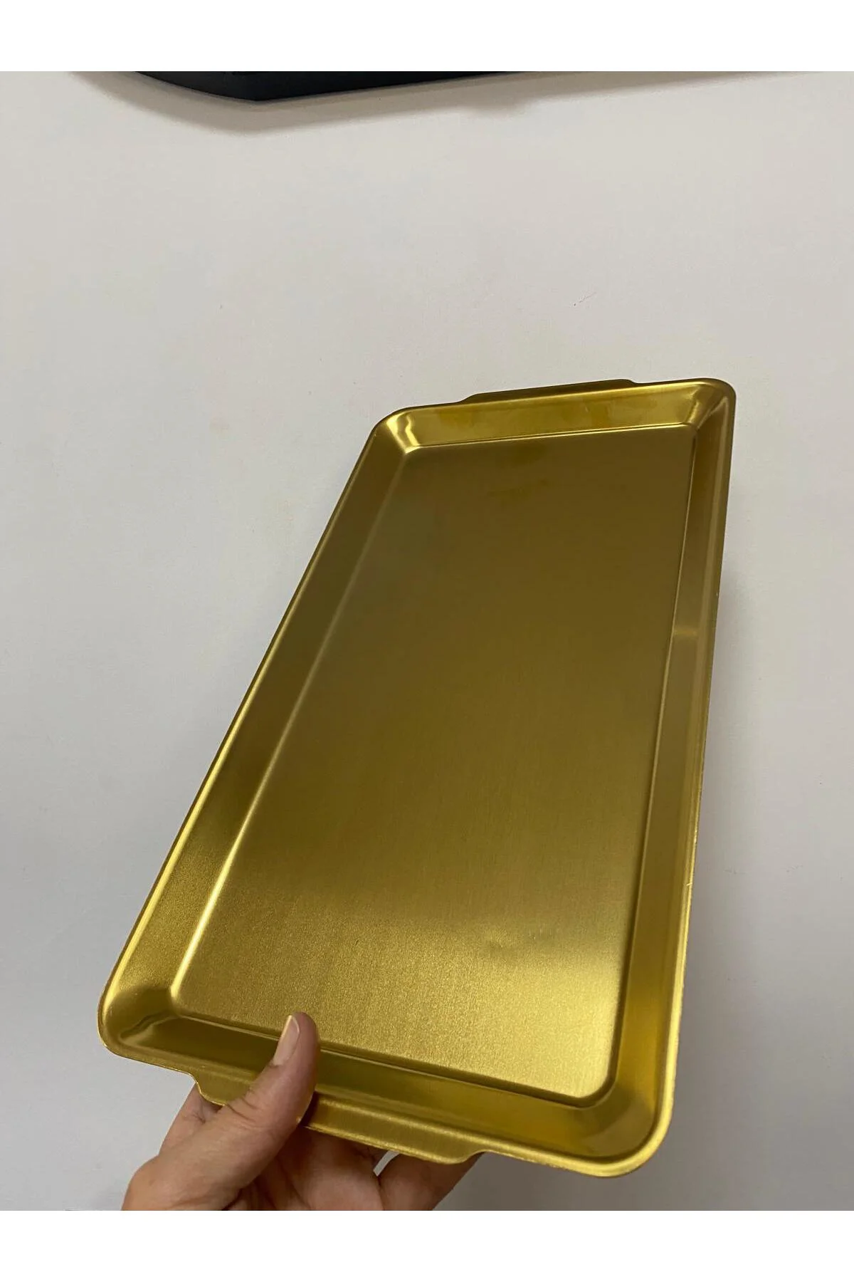 Gold Metal Sunum Tepsisi Kahve Sunum Orta Sunum Tabağı Büyük Fiyatı, Yorumları ve Özellikleri