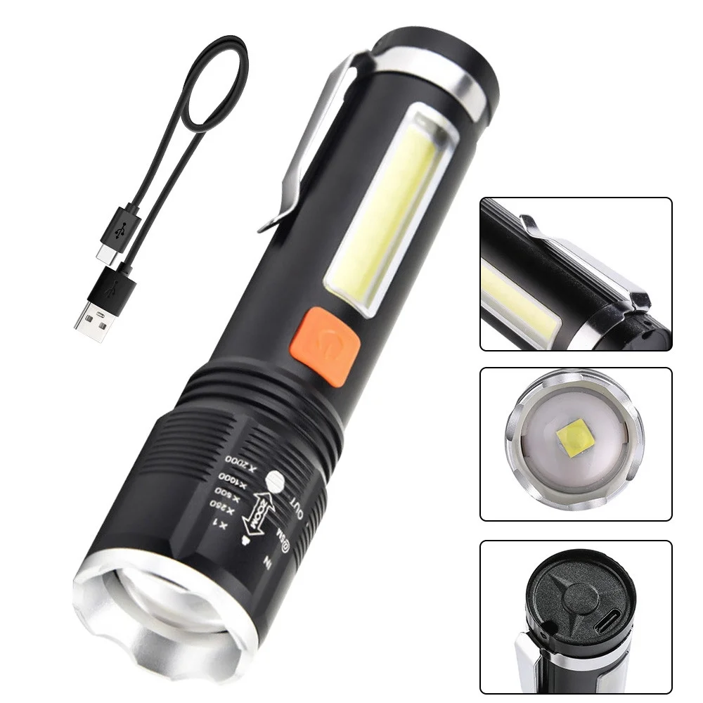 Gold Orion Km-102 4 Modlu Tip-c Şarjlı Zoomlu Taktikal El Feneri