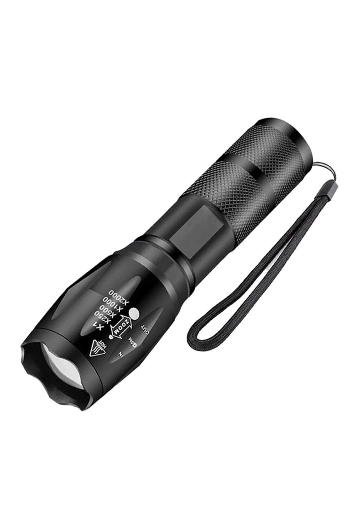Gold Orion Km-108 T6 Led Şarjlı El Feneri 5 Modlu 200 Metre Işık 