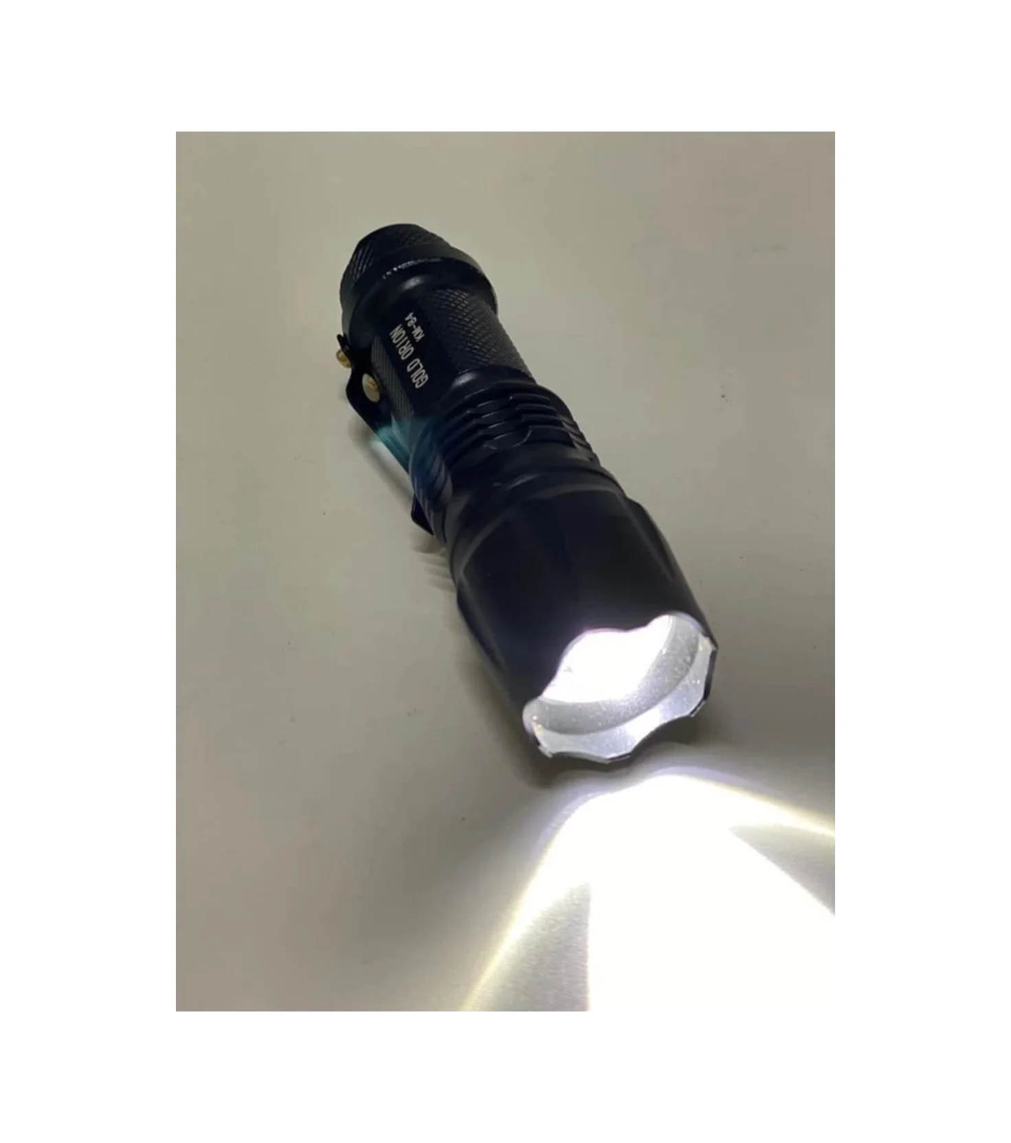 Gold Orion Km-84 Tasarruflu Şarjlı Zoomlu Metal El Feneri Kemer Klipsli Lisinya Diğer