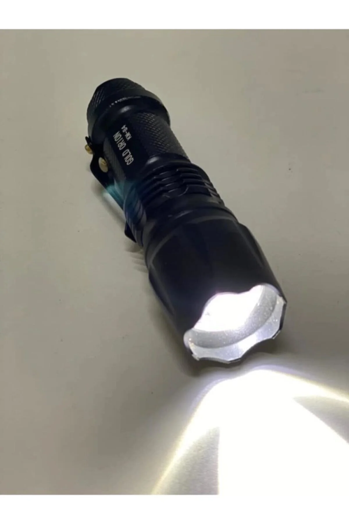 Gold Orion Km-84 Tasarruflu Şarjlı Zoomlu Metal El Feneri Kemer K