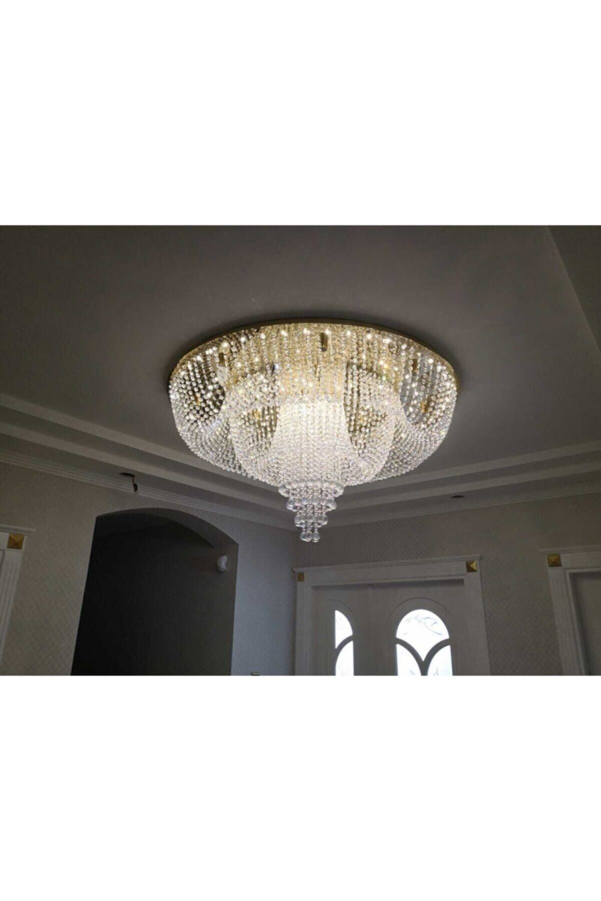 Apex Avize Gold Özel Tasarım Çift Bolero Avize 121 Cm