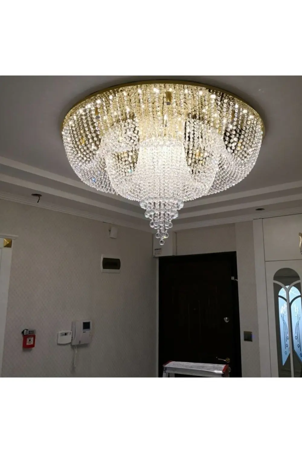 Gold Özel Tasarım Çift Bolero Avize 121 cm