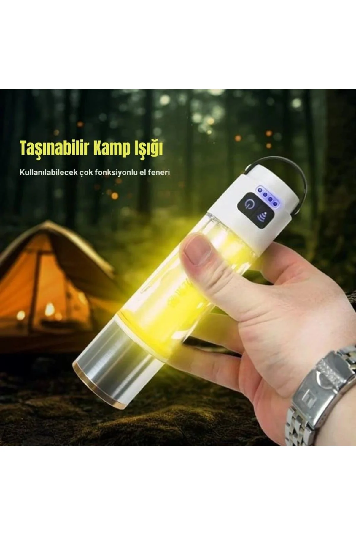 Gold Police Gp-222 Çok Fonksiyonlu Kamp Lambası 1000 Lümen