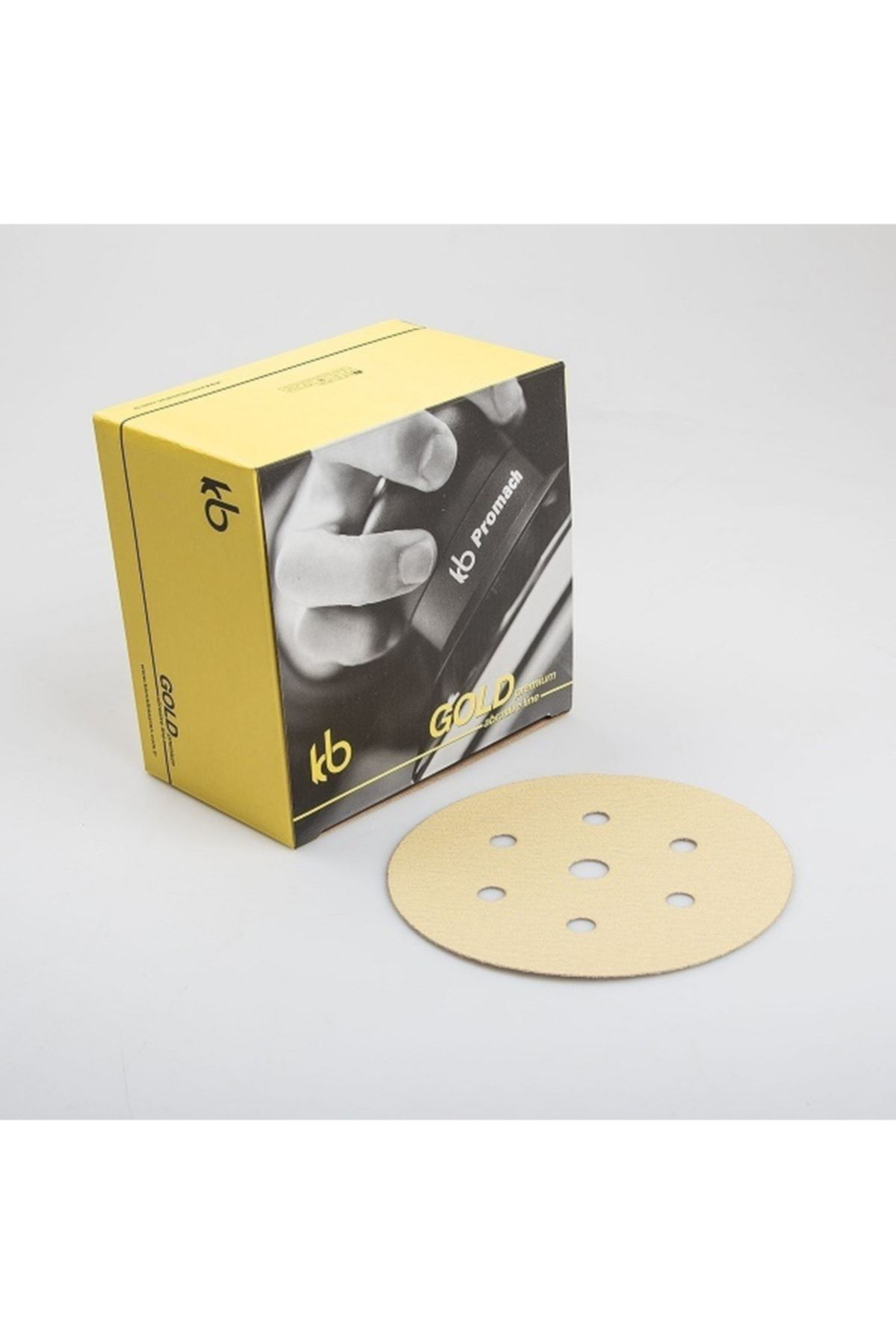 Kemal Başaran Gold Premium 150Mm6 1 P220 Kum 100 Adet Cirt Disk Zimpara 7 Delik