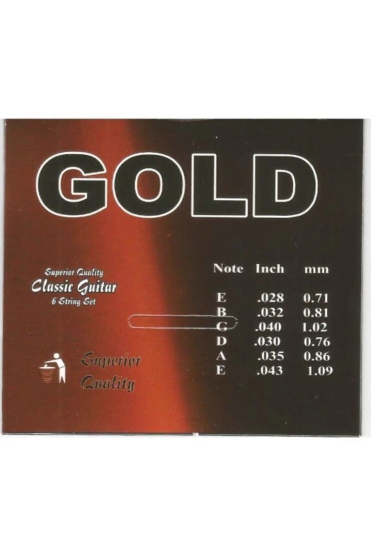 Gold Profesyonel Klasik Gitar Teli Takım - Görsel 2