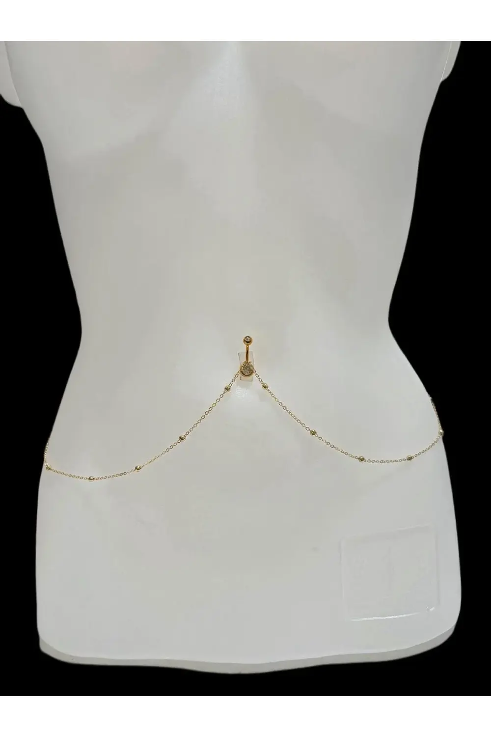 GOLD RENK DORİKA TOPLU KARARMAZ PİERCİNG UYUMLU SADE BEL GÖBEK Zİ