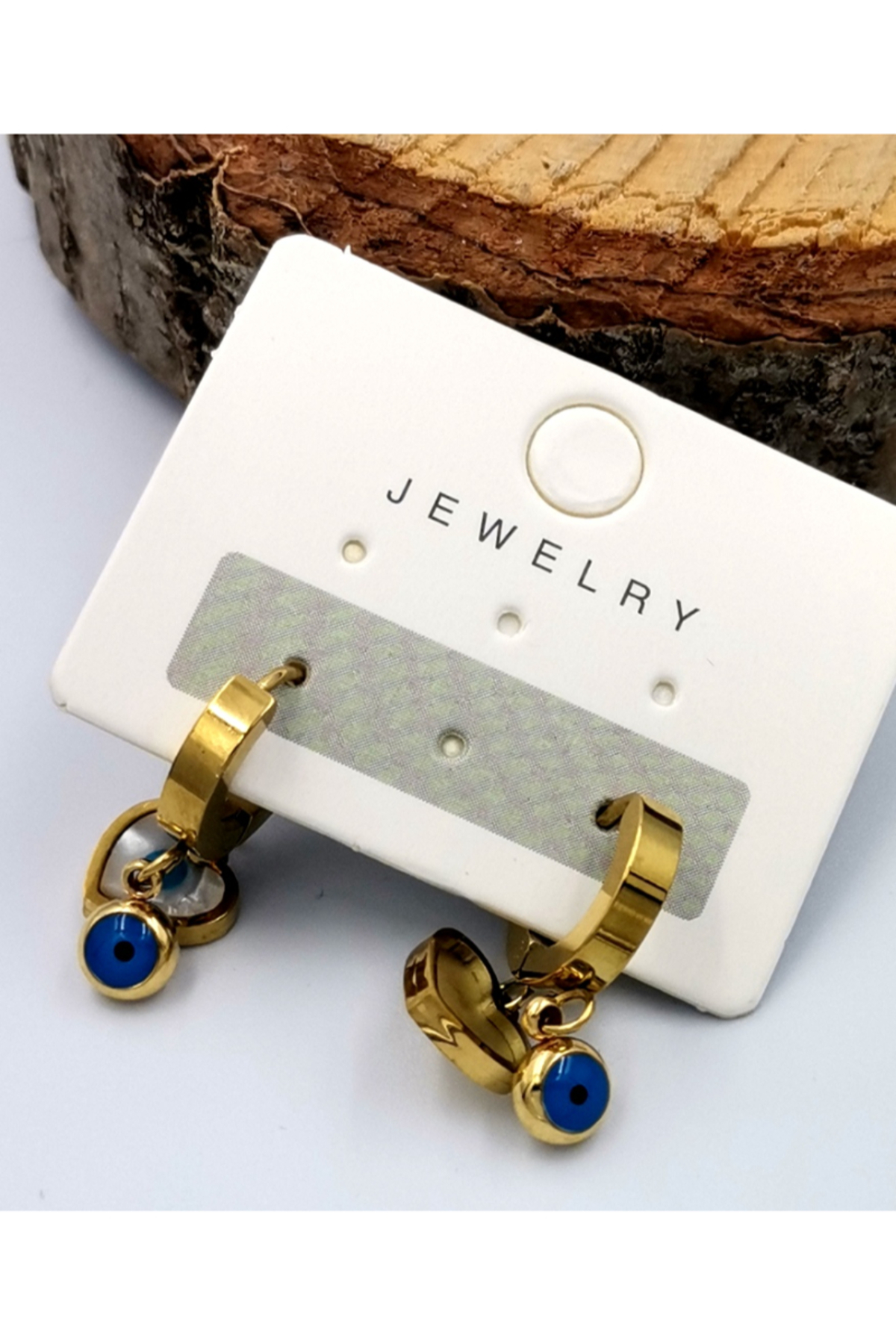 Monalisa Home Gold Renk Figürlü Çelik Küpe