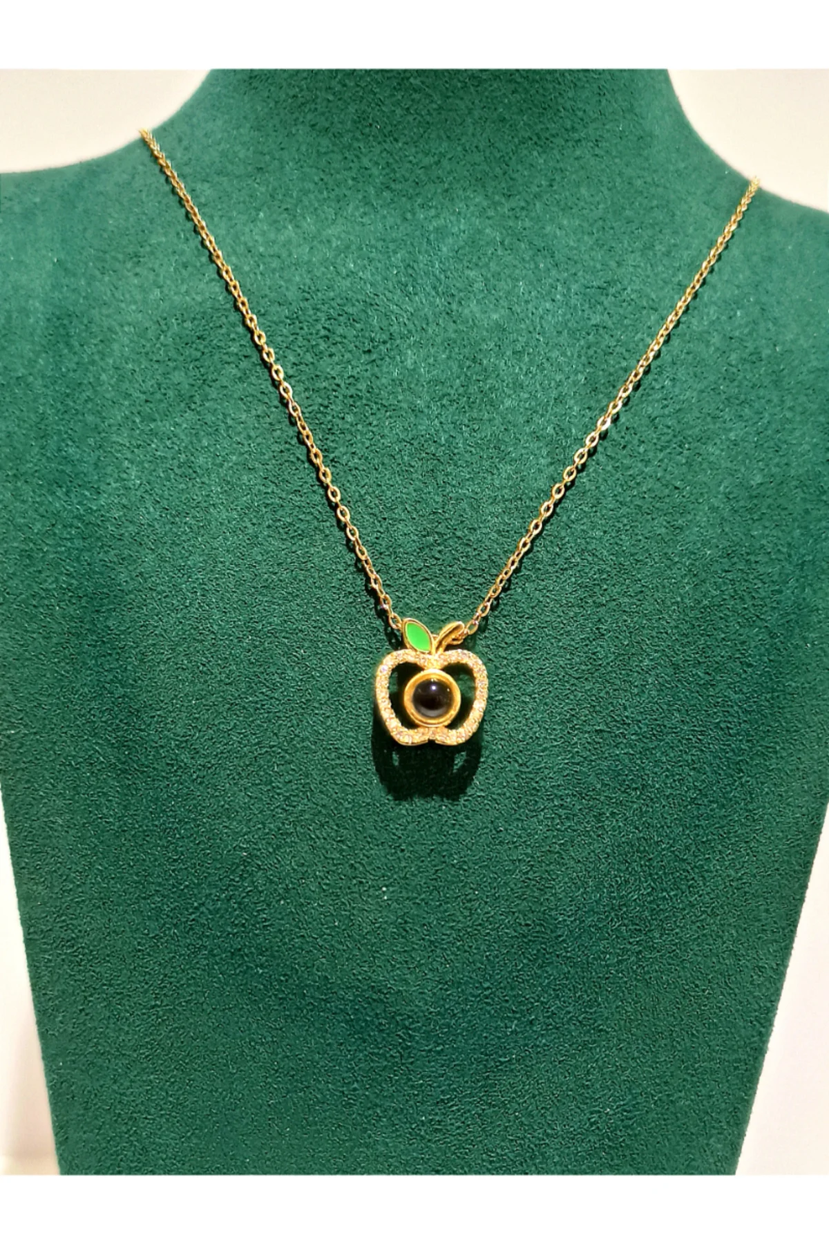 Gold Renk Lüks Figürlü Gösterişli Kolye