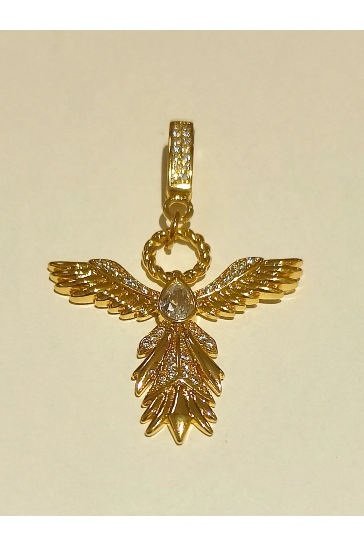 Gold Renk Lüks Figürlü Gösterişli Kolye Başlığı