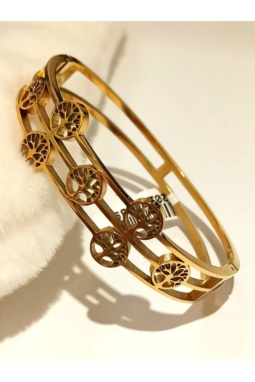 Gold Renk Lüks Figürlü Gösterişli Bileklik