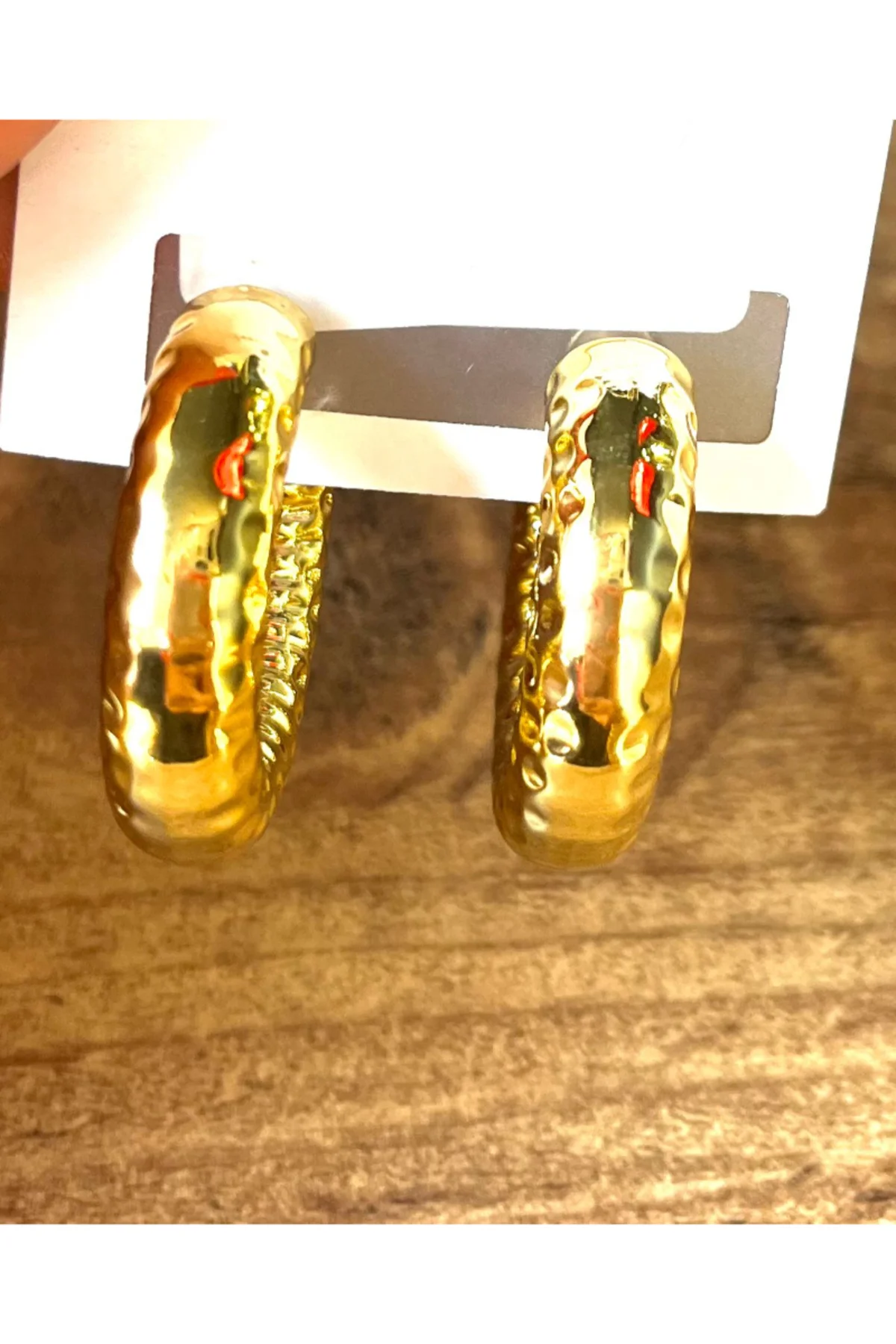 Gold Renk Lüks Gösterişli Figürlü Küpe