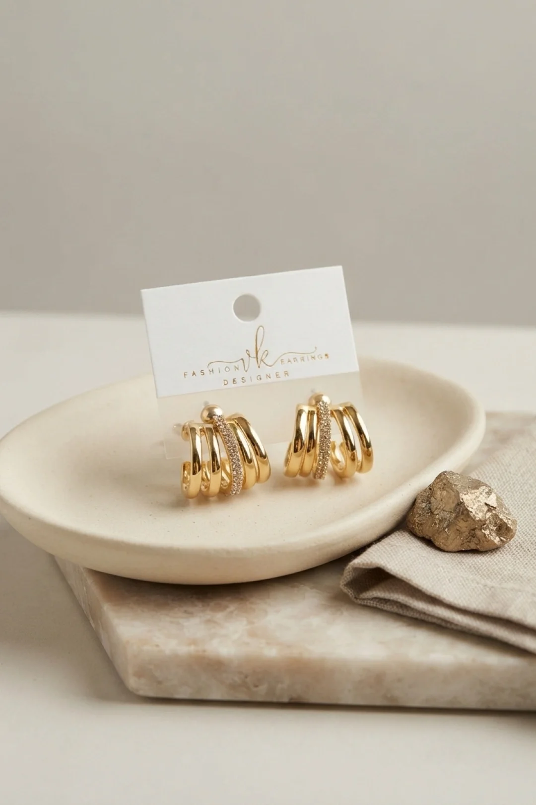 Gold Renk Pirinç Kafes Model Halka Küpe Fiyatı, Yorumları ve Özellikleri