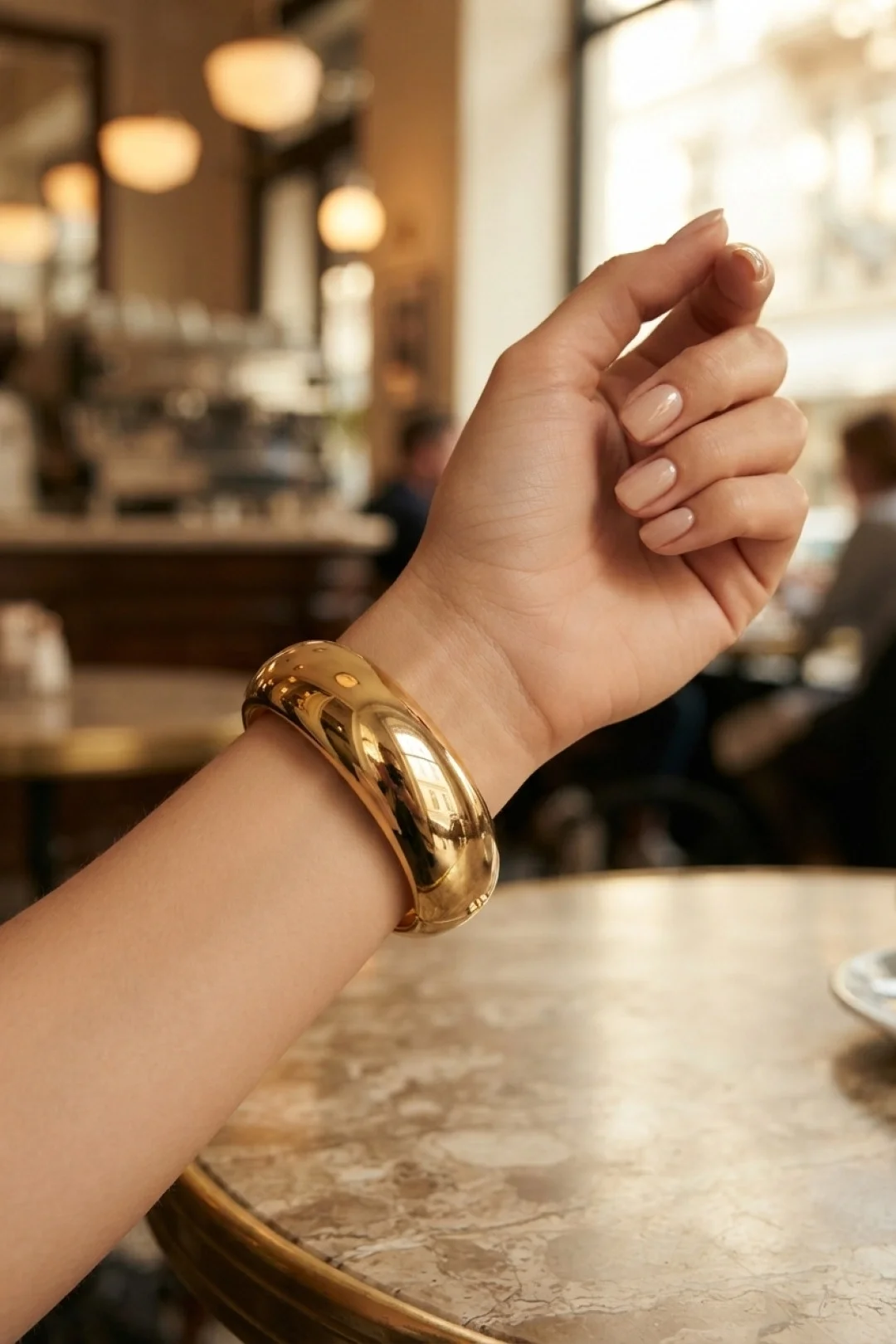 Gold Renk Pirinç Vintage Kalın Kelepçe Bilezik Fiyatı, Yorumları ve Özellikleri