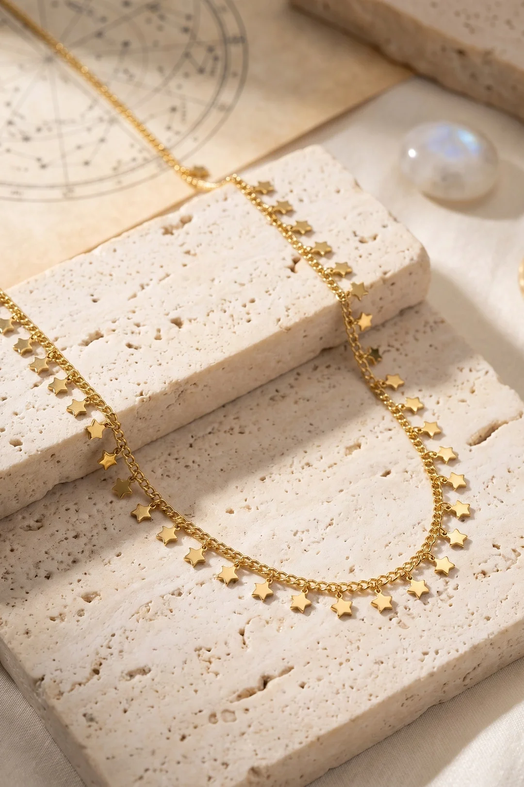 Gold Renk Yıldız Pul Model 60 cm Kadın Kolye Fiyatı, Yorumları ve Özellikleri