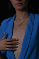 GOLD RENKLİ ZİRKON TAŞ MİKAİL KILICI ÇELİK KOLYE-ÇKOL119 GOLD RENKLİ ZİRKON TAŞ MİKAİL KILICI ÇELİK KOLYE-ÇKOL119