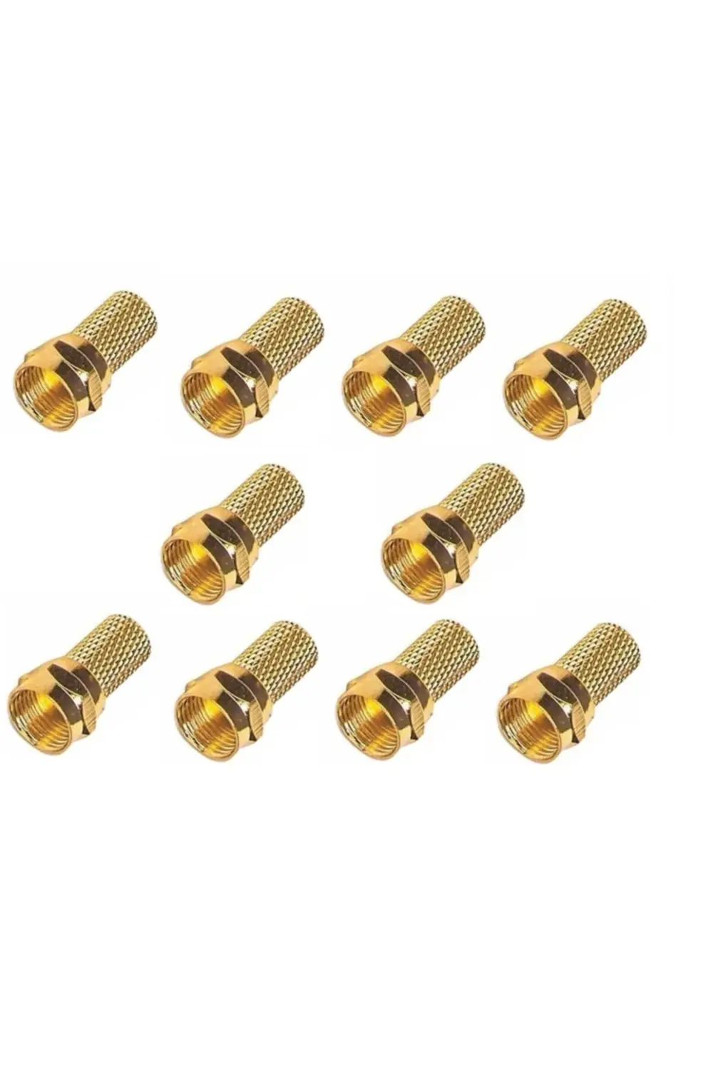 Gold Rg6 F Konnektör 10 Adet