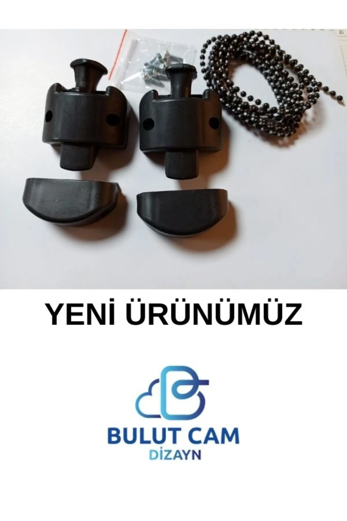 Gold Serisi Cam Balkon Plastik Kilit Seti