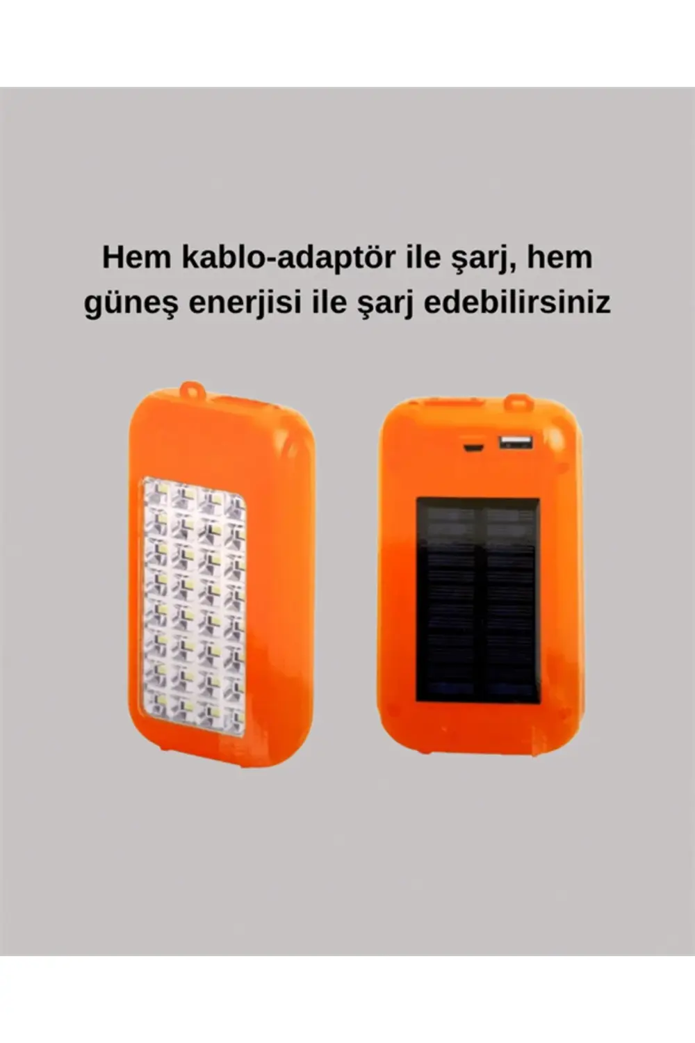 Gold Silver GS-875 Outdoor Powerbank & Işıldak – Güneş Paneli, 32