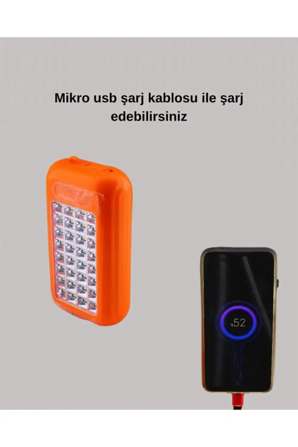 Gold Silver Güneş Enerjili Powerbank Işıldak – 10000 mAh Taşınabi