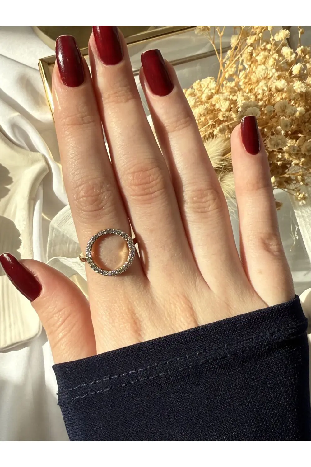 Atelier Emine Gold Silver Halka Yüzük