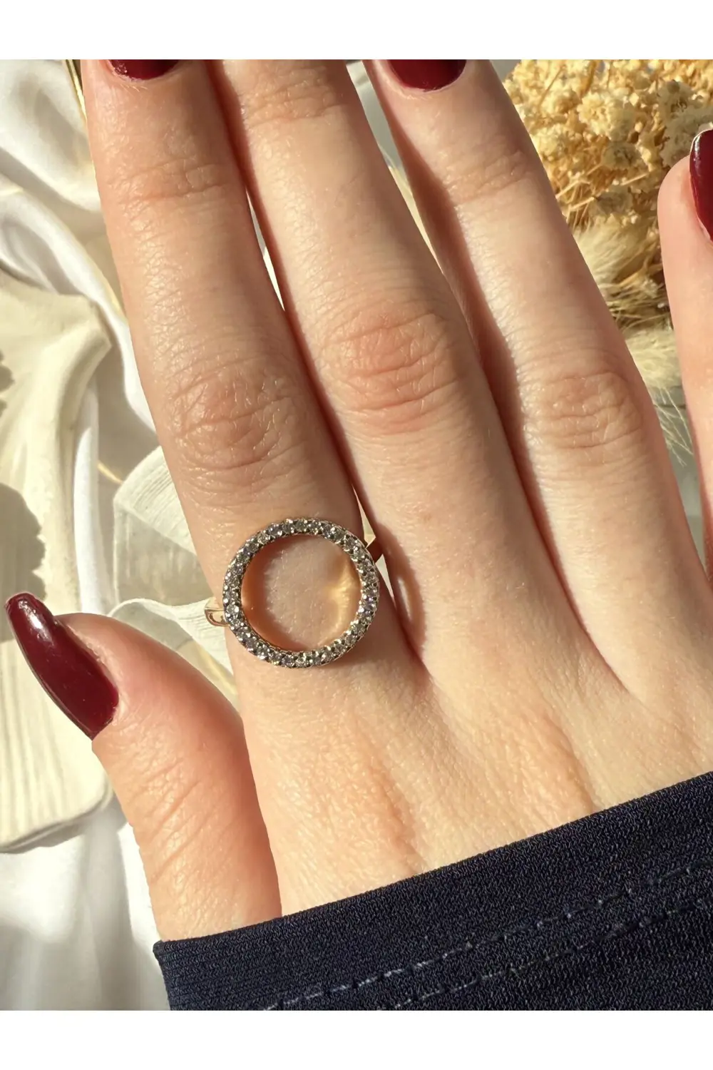 Atelier Emine Gold Silver Halka Yüzük