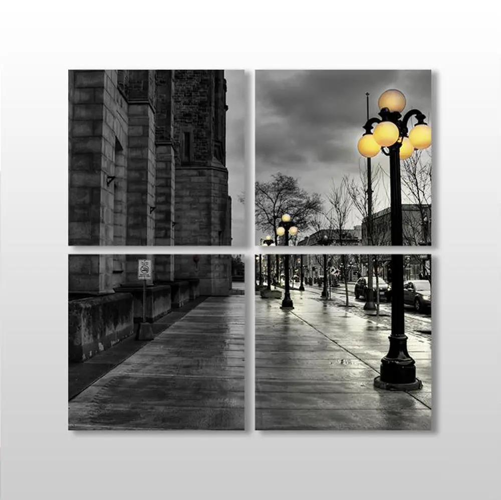 Gold Sokak Lambaları Kanvas Tablo