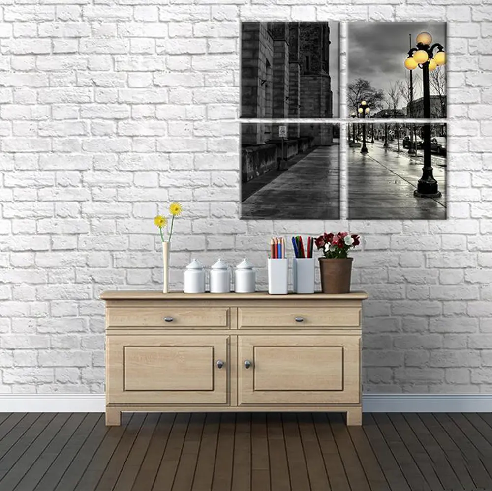 Gold Sokak Lambaları Kanvas Tablo