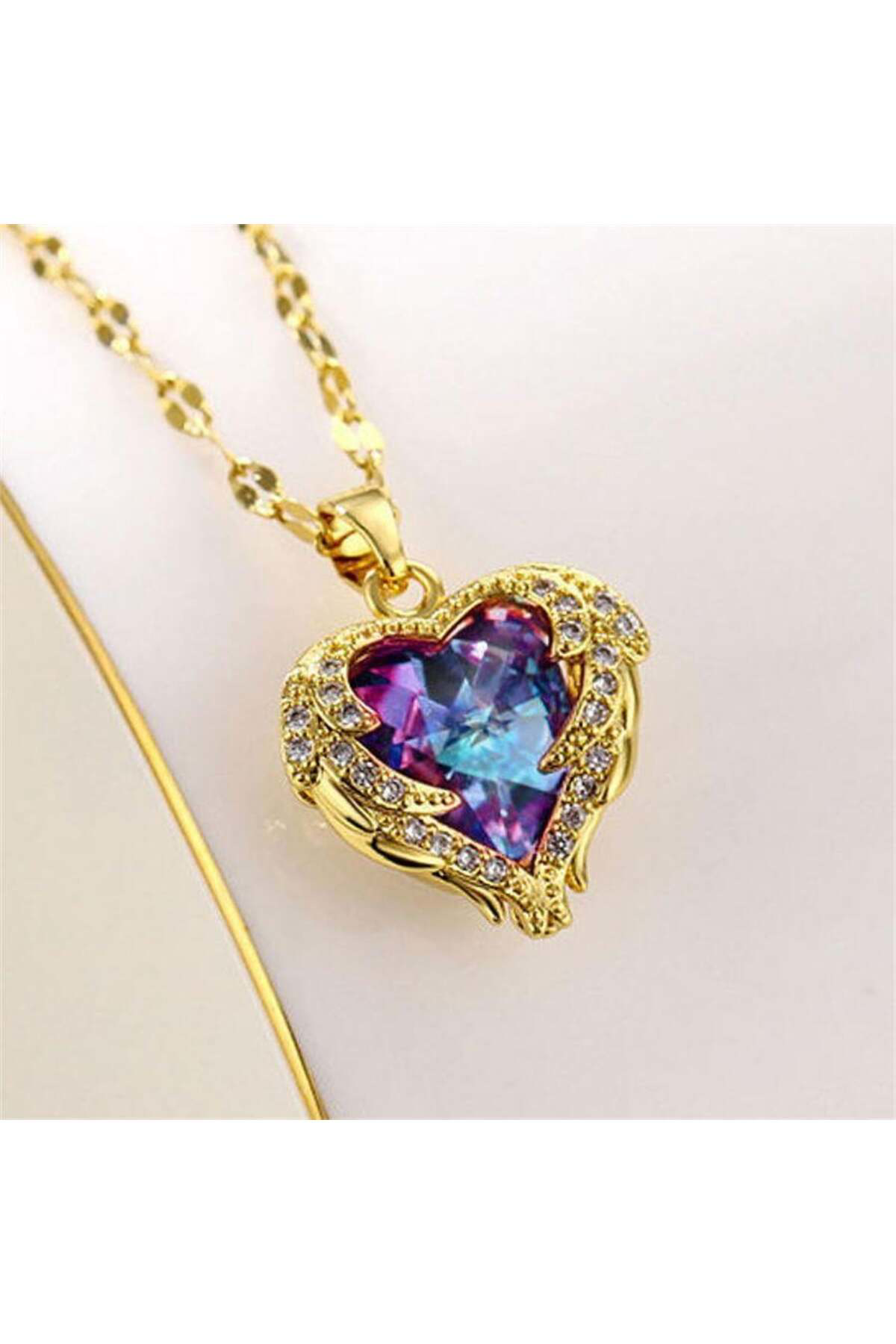 Gold Talisman Heart Kolye