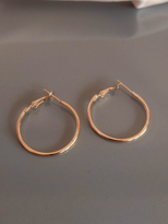 GOLD TAM KAPAMA 30 MM HALKA KÜPE -0HK111 GOLD TAM KAPAMA 30 MM HALKA KÜPE -0HK111