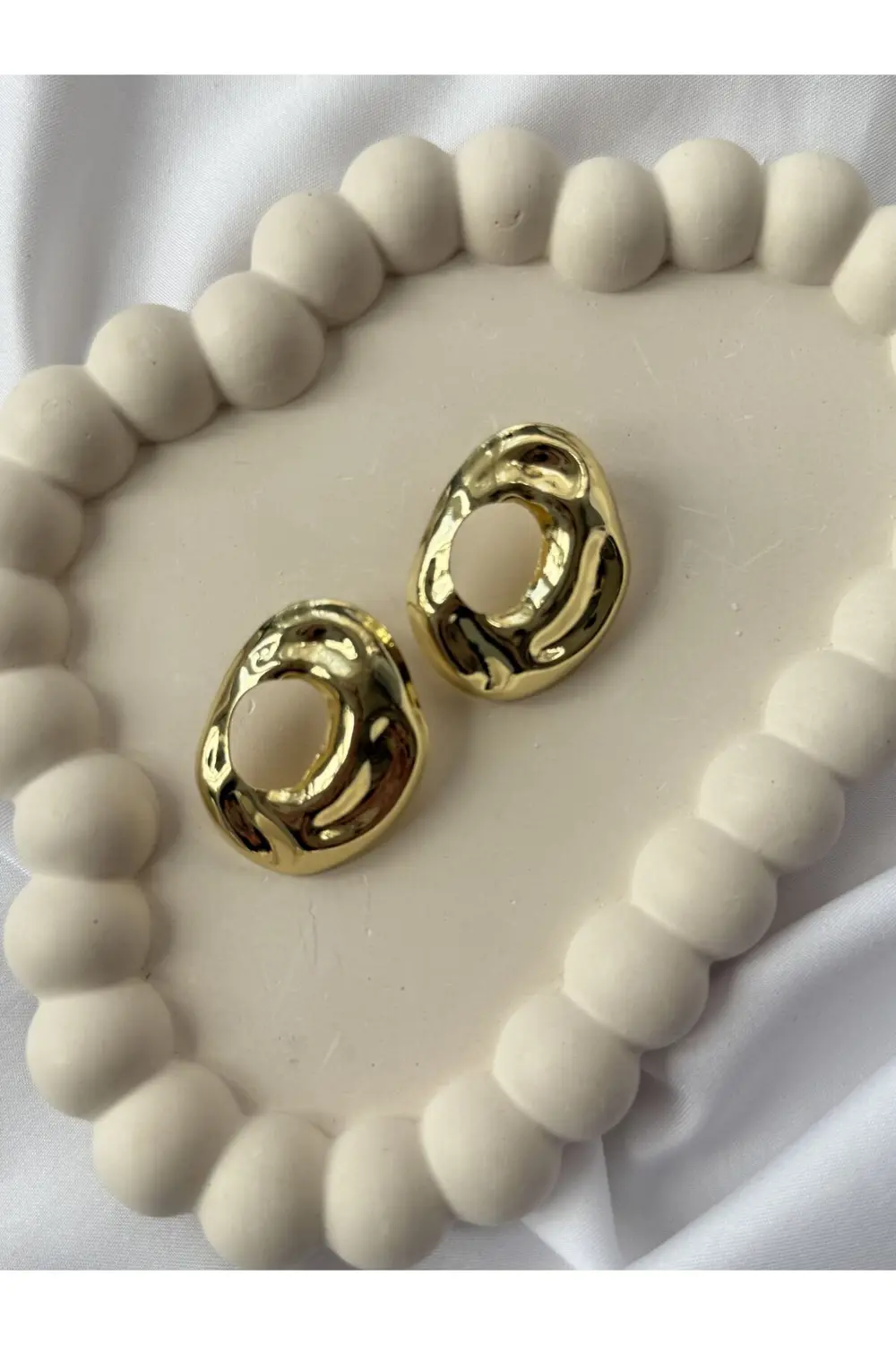 Atelier Emine Gold Tasarım Küpe