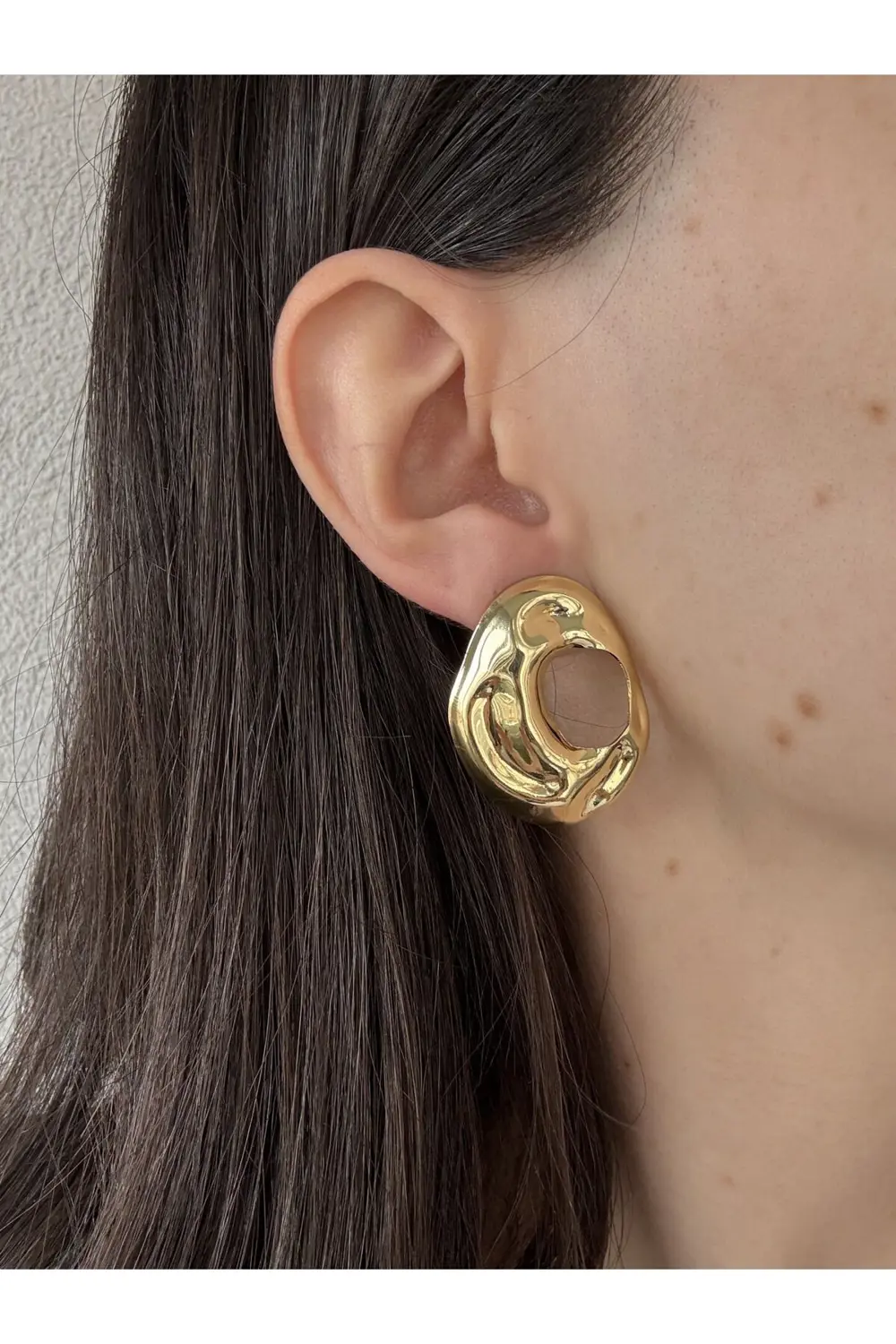 Atelier Emine Gold Tasarım Küpe