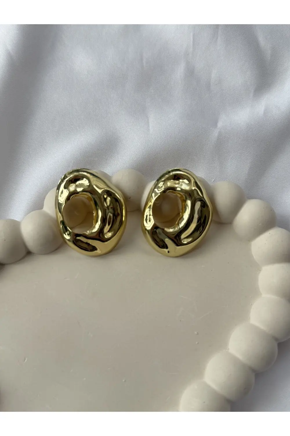 Atelier Emine Gold Tasarım Küpe