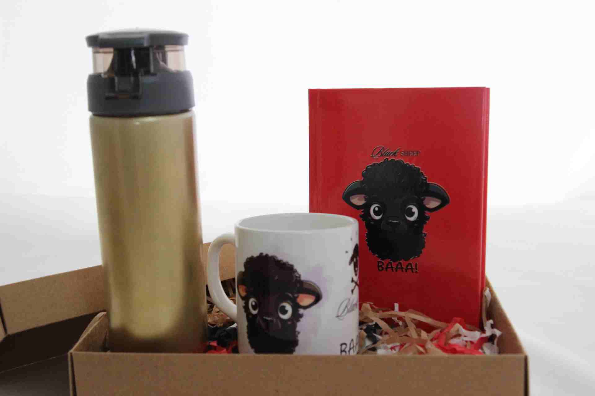 Home Gold Termos Koyun Temalı Defter Ve Kupa Bardak Hediye Seti