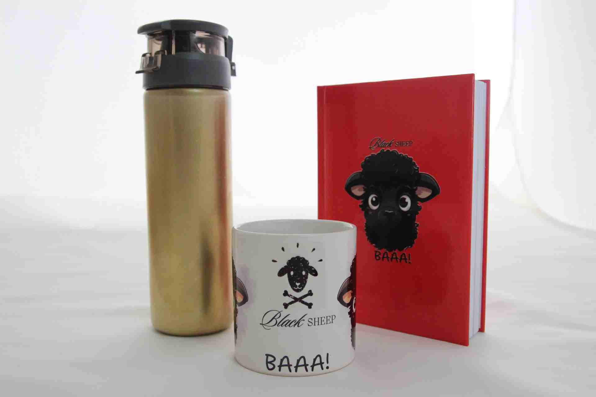 Home Gold Termos Koyun Temalı Defter Ve Kupa Bardak Hediye Seti