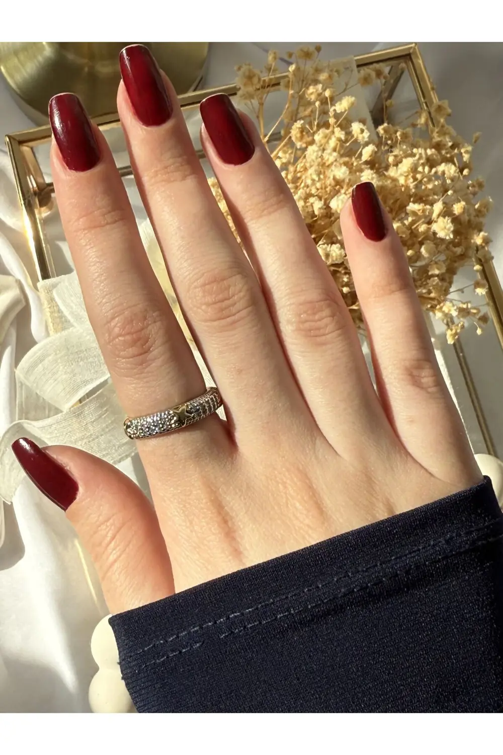 Atelier Emine Gold Yıldız Detaylı Yüzük