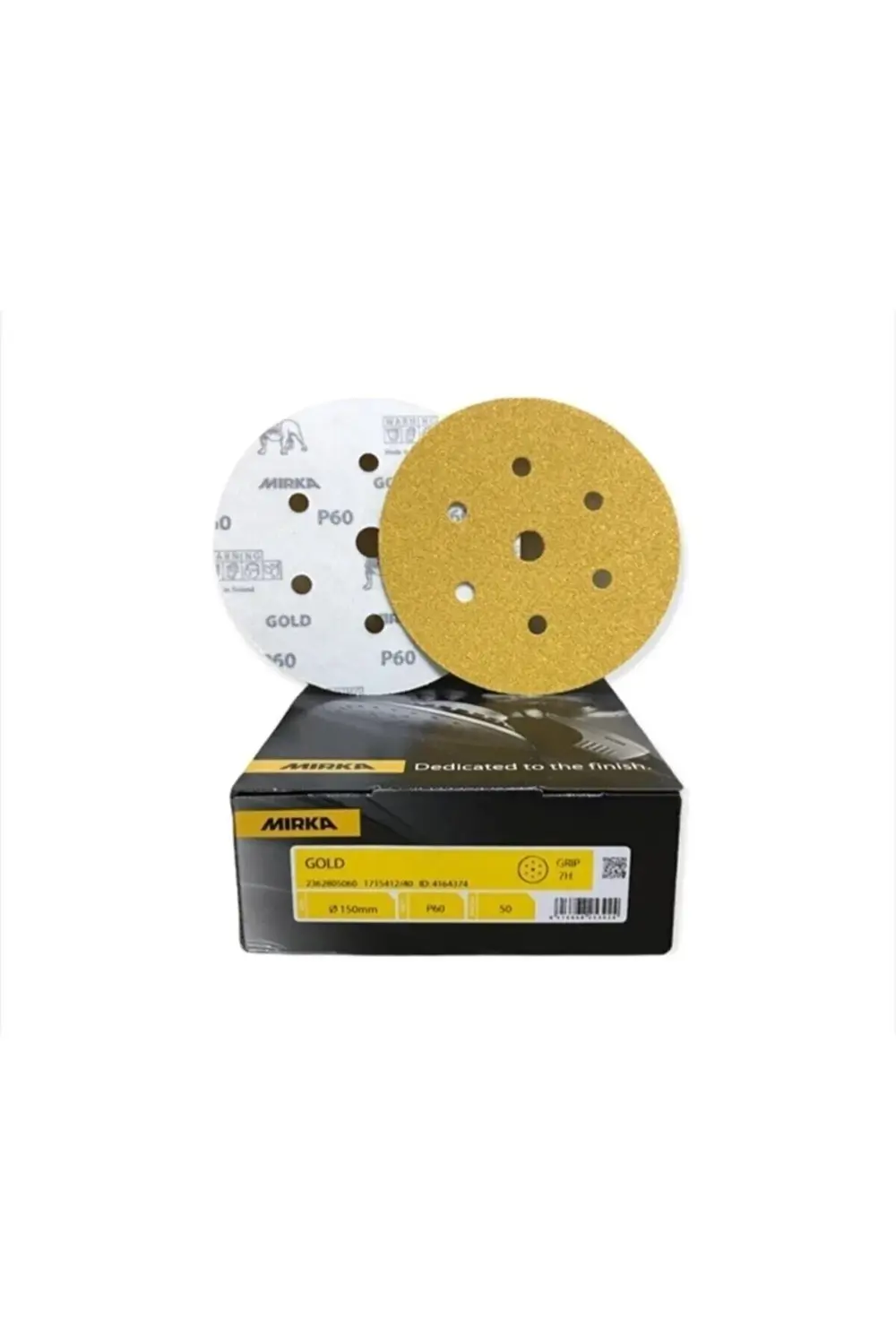 Gold Zımpara 150 Mm Cırt 7d P60 50'li Paket