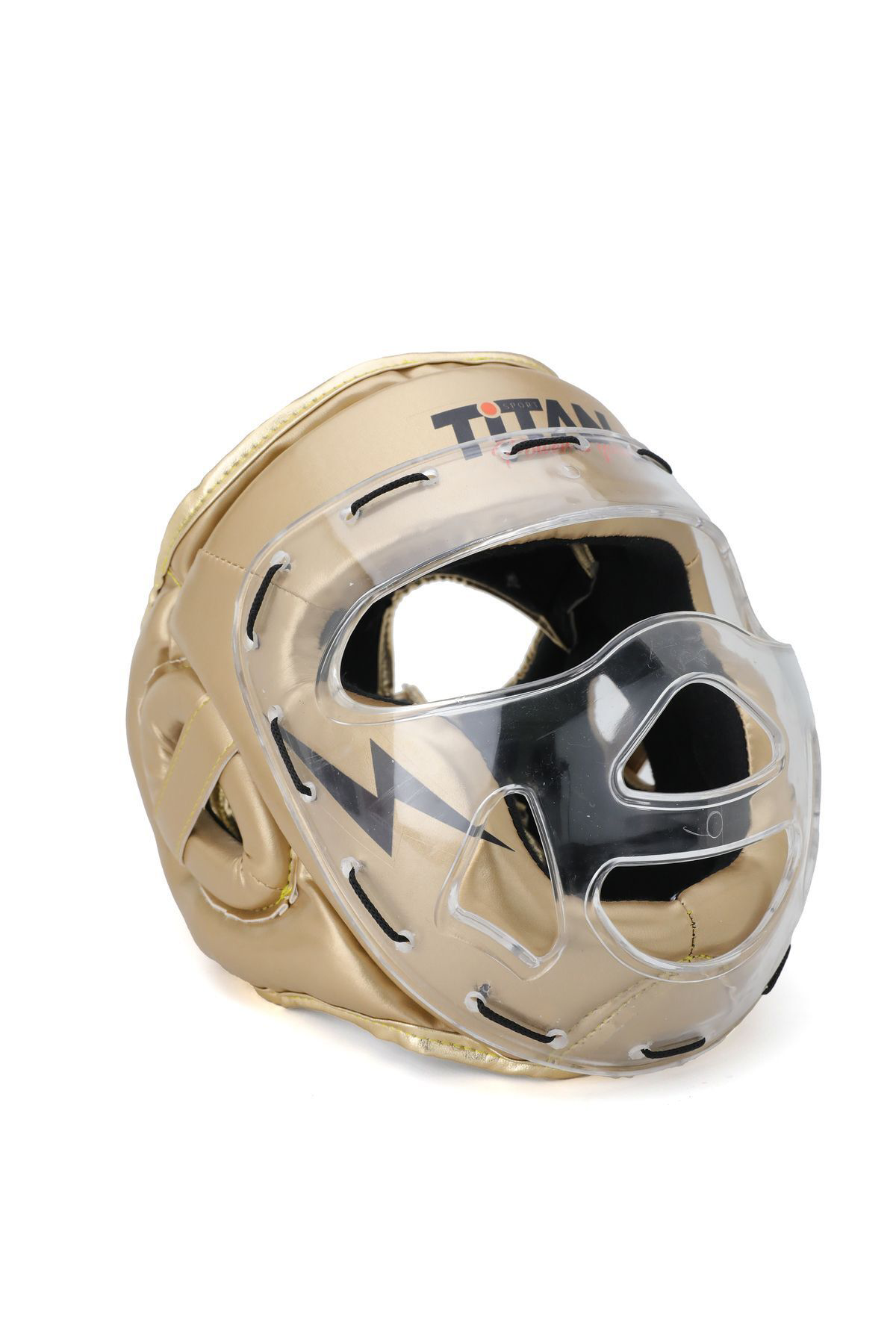 Titan Sport Gold(Altin) Serisi Özel Takim Set , Camli Boks Kaski, Boks Eldive