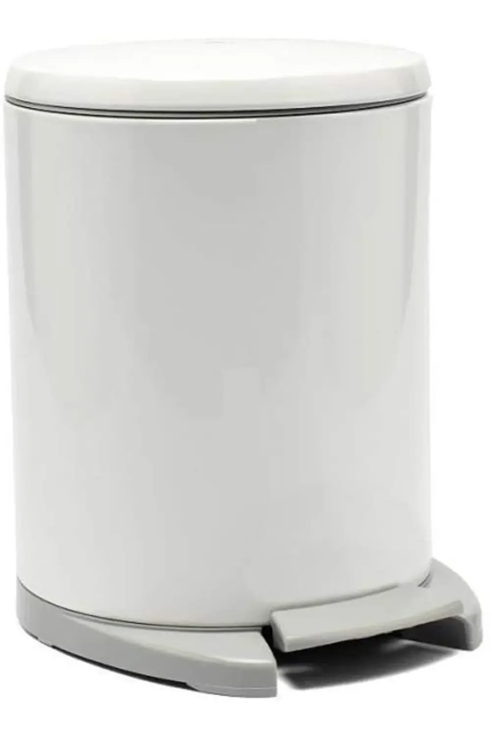 goldflare Cigo Çöp Kovası Pedallı 6 Lt Beyaz İçi Gri goldpath 103