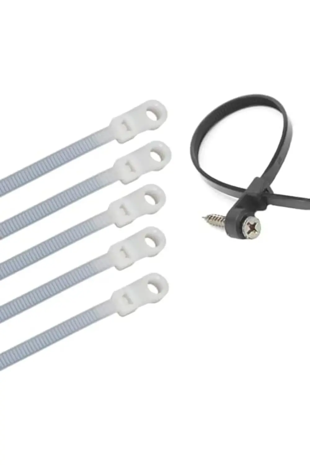 goldflare Delikli Kablo Bağı Plastik Kelepçe 100lü Paket Beyaz 3.