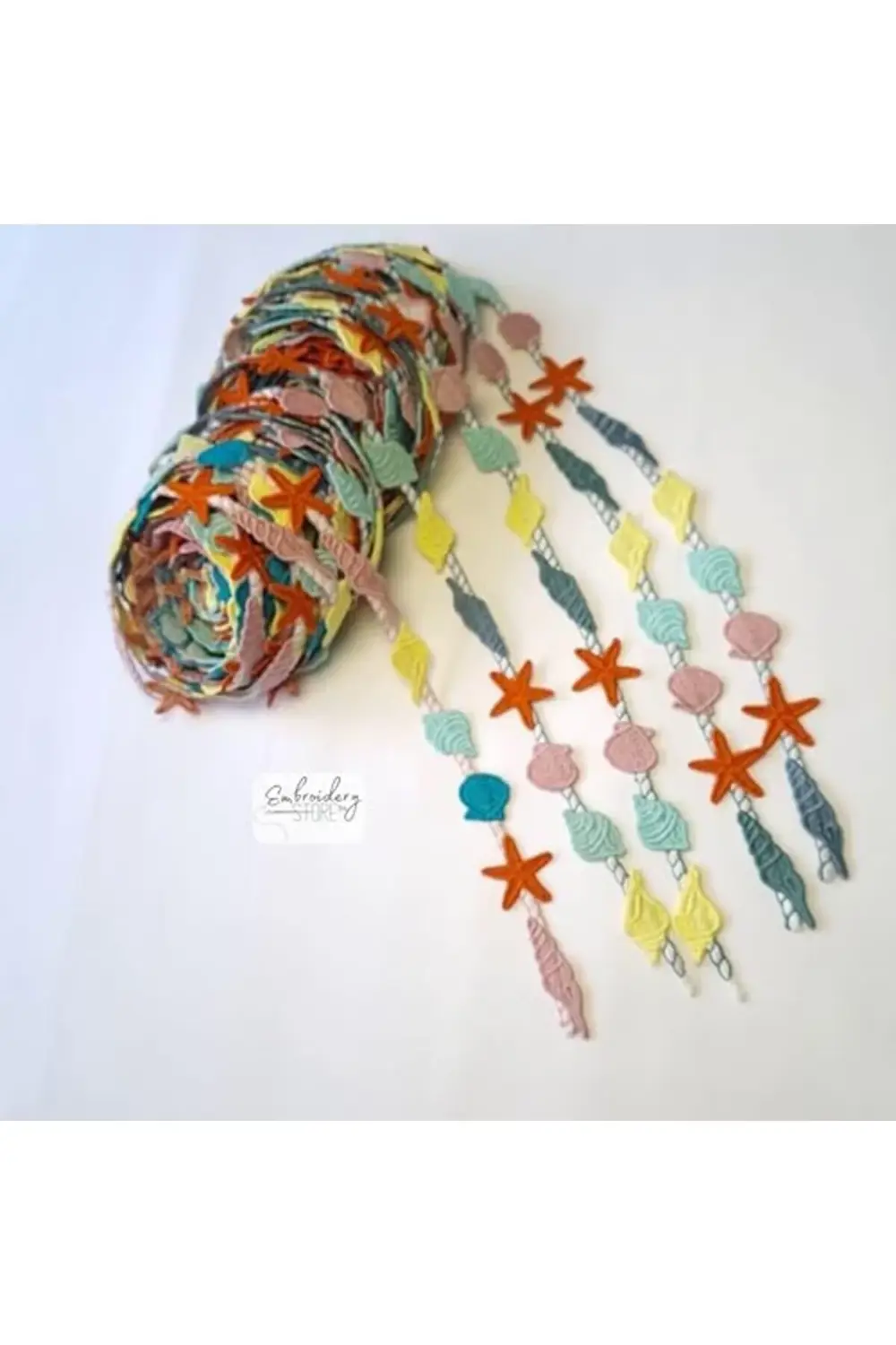 goldflare Kabukları Motifli Şerit Nakış Modeli | Nakış Aksesuar (