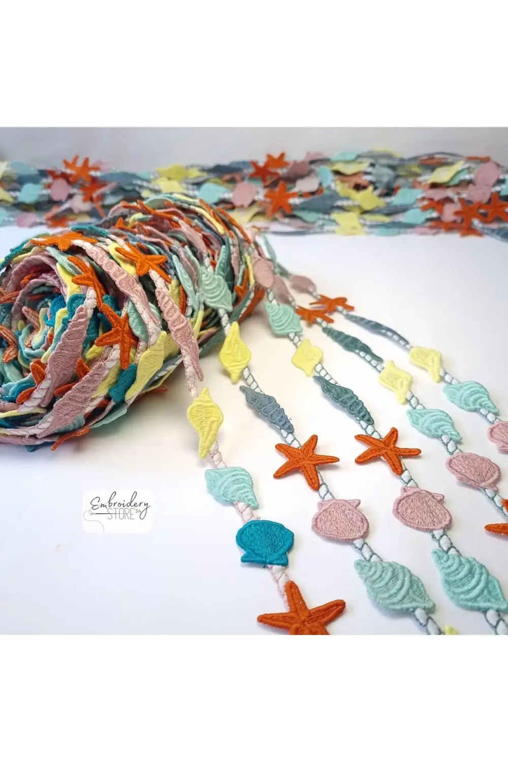 goldflare Kabukları Motifli Şerit Nakış Modeli | Nakış Aksesuar (