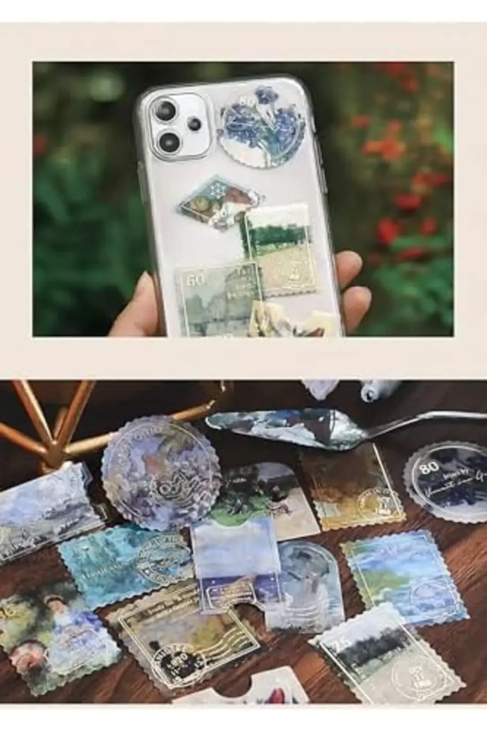 goldflare Romantik Sanat Pul Temalı 45 Adet Seti • Bullet Journal