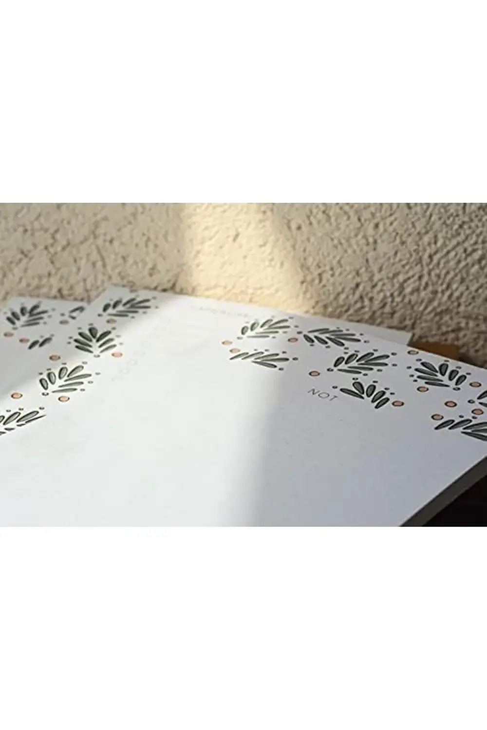 goldflare Tanıtım 3'lü Masaüstü Çiçek Desenli Not Kağıt Seti gold