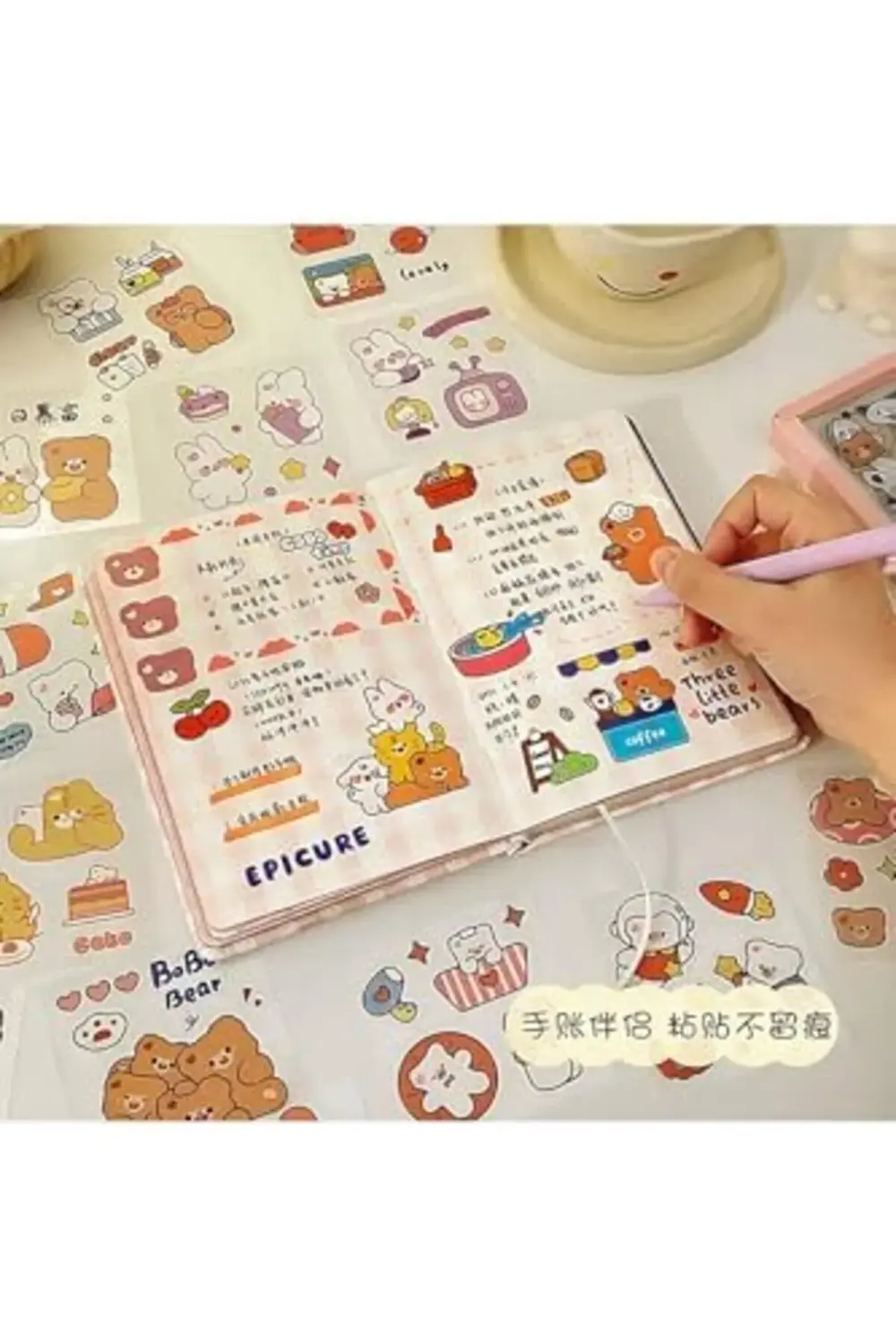 goldflare Trl Temalı 100 Yaprak 4 Bölmeli Seti • Bullet Journal g