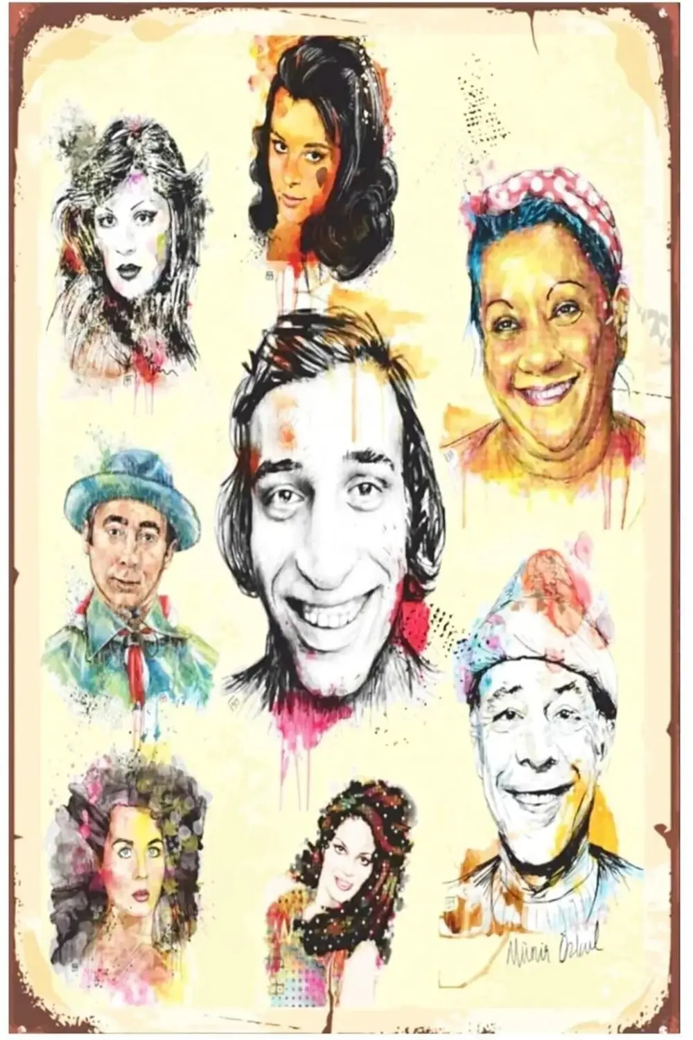 goldflare Türk Sineması Efsaneleri Retro Drtr0077 Ahşap Mdf Tablo