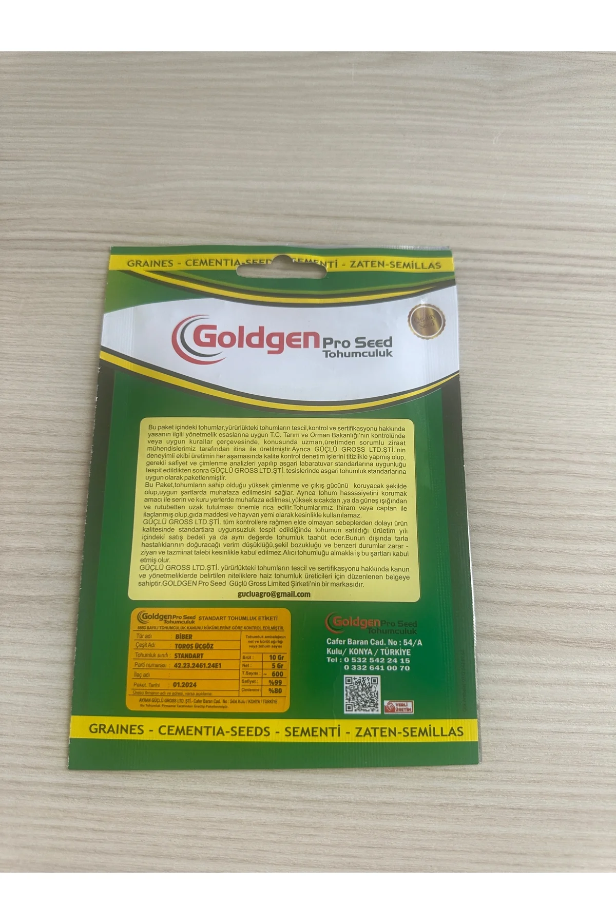 Goldgen tohumculuk biber toros üçgöz - Görsel 2