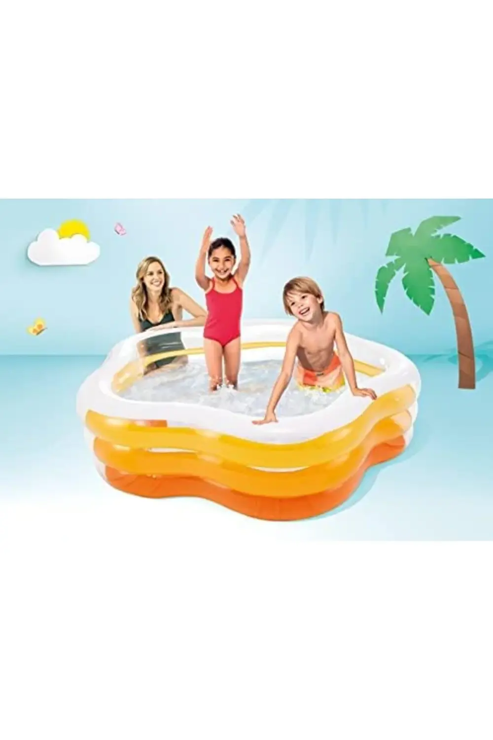 goldglow 4RENK YUMUSAK TAB.5GEN HAVUZ 185x180x53CM - Asorti buyli