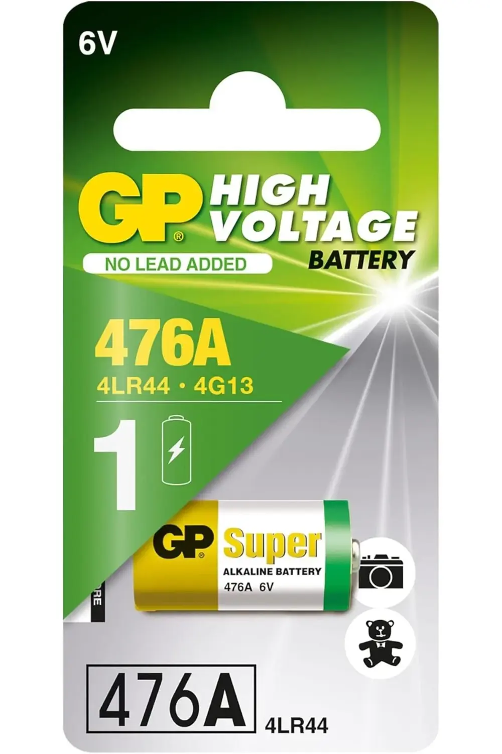 goldglow Batteries 476A Süper Alkalin 476A/Px28A/A544/4Lr44 Boy P